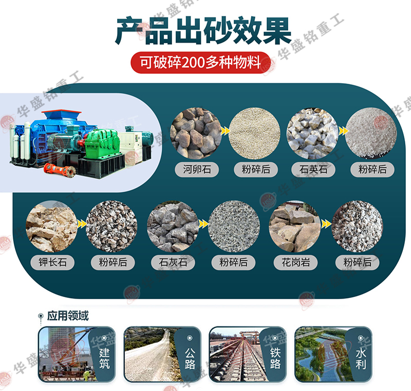 對(duì)輥機(jī)出料效果